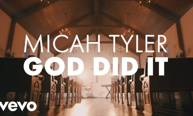 Micah Tyler - God Did It (Official Lyric Video)